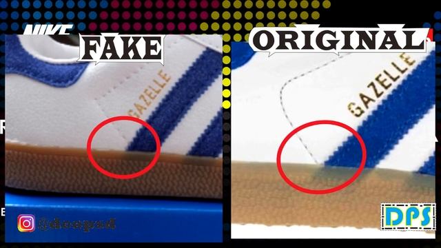 Adidas Gazelle Vintage White Blue Original & Fake смотреть онлайн