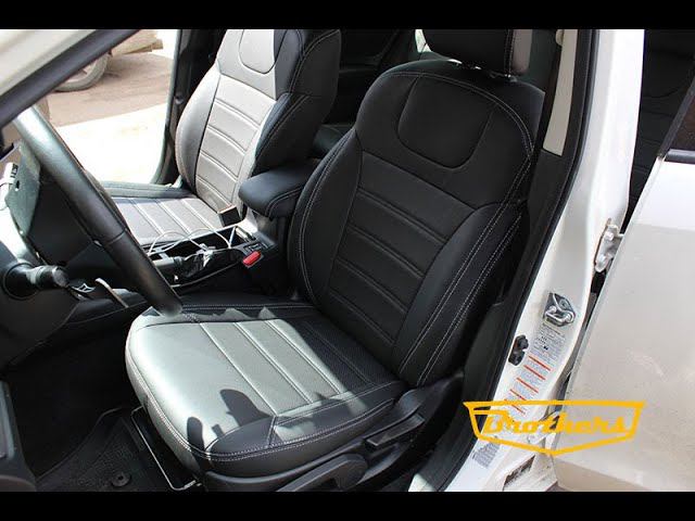 Чехлы на Subaru XV, 2011 - 2015 серии "Premium" - серая строчка смотреть онлайн