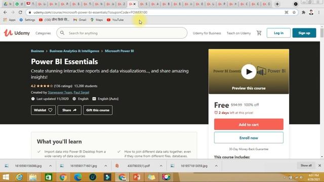 Udemy 100% Free Certificate On Paid Courses | Free Online Udemy Courses with certificates | Hindi смотреть онлайн