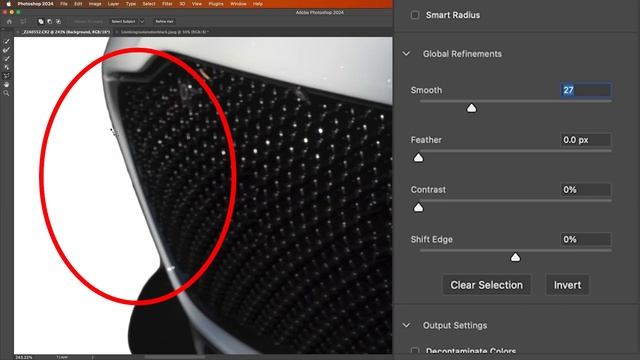 How to Smooth Edges in Photoshop. Select and mask 2/2 смотреть онлайн