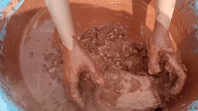 Asmr||Super soft dusty pure red dirt||relaxing mouthwatering yummy paste play 💯 satisfaction 🥰🥳 смотреть онлайн