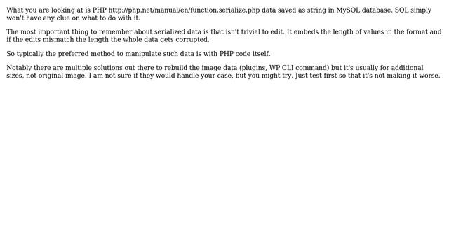 Wordpress: How to change _wp_attachment_metadata specific value in SQL? (4 Solutions!!) смотреть онлайн