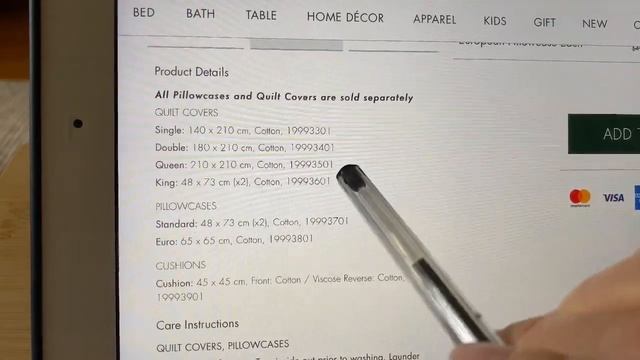 Очень красивое постельное белье от бренда : "BED BATH N^ TABLE" смотреть онлайн