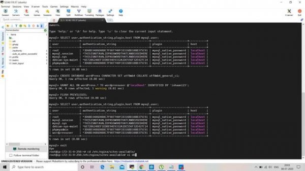 Create webserver configuration using Nginx MySQL PHP PHPMyAdmin for WordPress