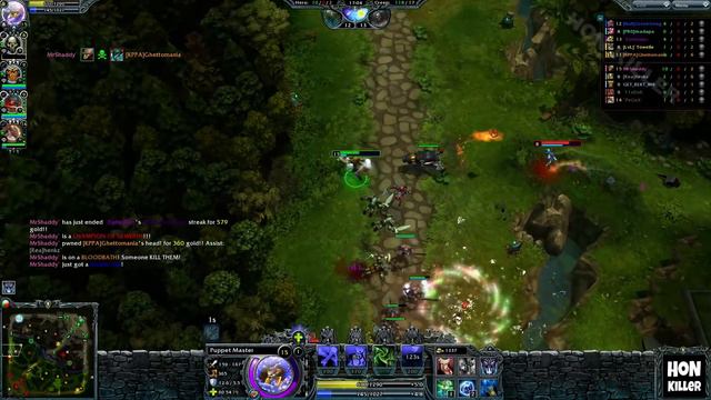 HoN Puppet Master Gameplay - Freakshow - MrShaddy` - 2005 MMR смотреть онлайн
