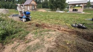 мотоблок с плугом против целины