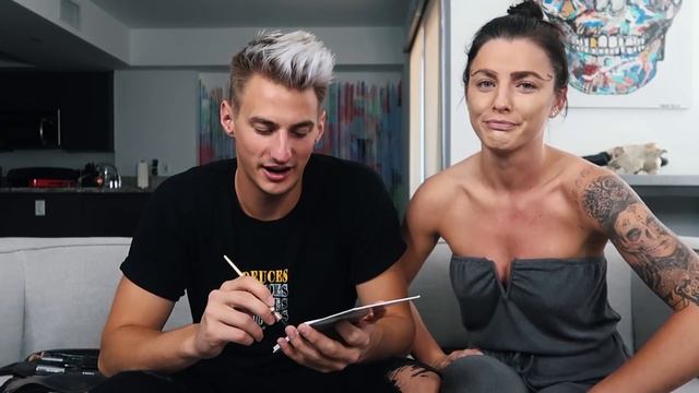MY BOYFRIEND DOES MY MAKE UP! *Tutorial* смотреть онлайн