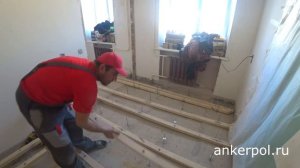 Регулируемые полы на лагах в квартире!