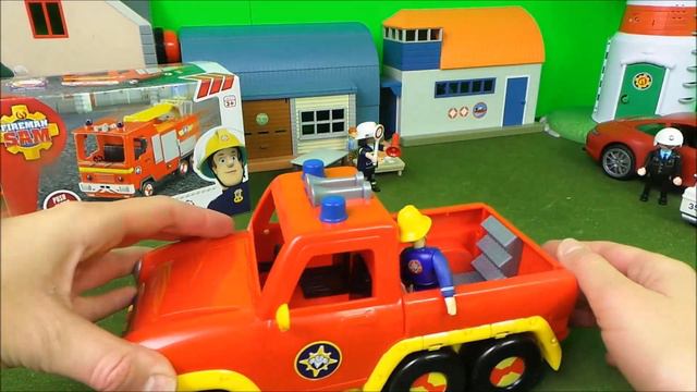 Feuerwehrmann Fireman Sam Double Unboxing Jupiter Fire Engine & Venus Fire Trucks 🚒