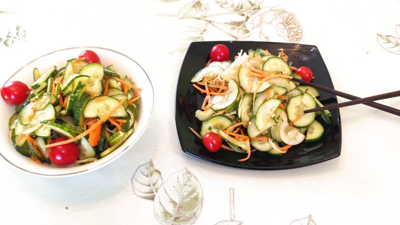 Пикантный салат из огурцов по-корейски! Когда после праздников остаётся их много, есть выход ☝️ смотреть онлайн