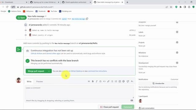 5 - Crear pull request | Curso Git y GitHub смотреть онлайн