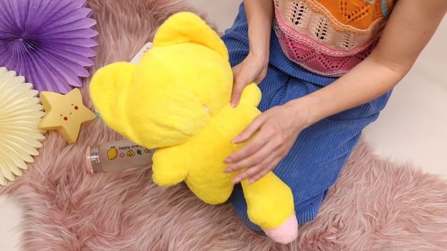 Мягкая игрушка "Котенок Dudu" желтый, 50см смотреть онлайн