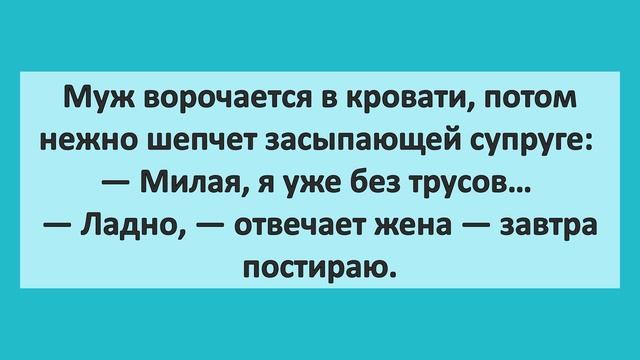 Муж и Жена в кровати. Сборник смешных анекдотов! Веселые анекдоты на все случаи жизни! смотреть онлайн