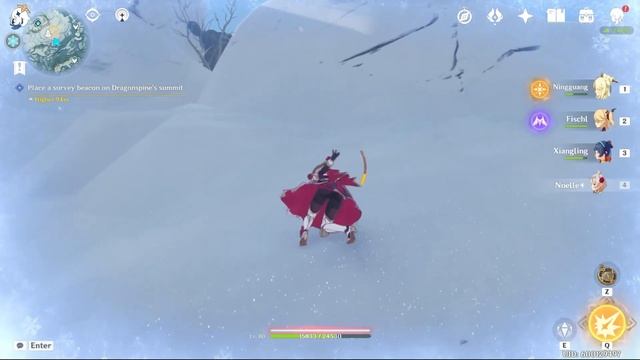 Genshin Impact - Place Survey Beacon On DragonSpine's Summit [Quest] смотреть онлайн