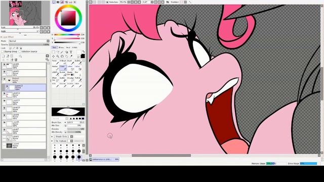 PINKAMENA Vs PINKIE PIE | My Little Pony HORROR Speedpaint