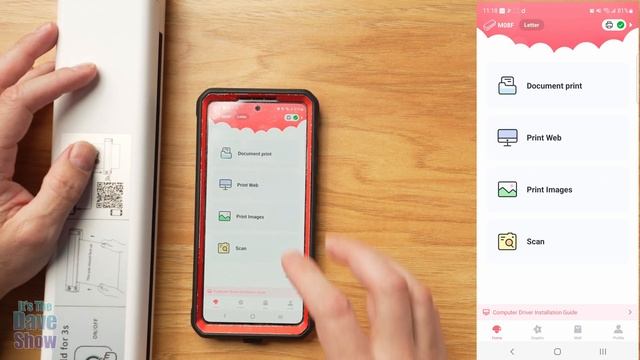 Portable Printers Wireless for Travel Thermal Printer-Phomemo M08F смотреть онлайн