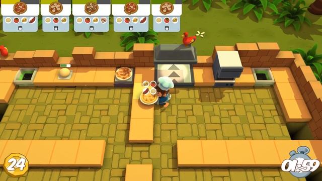 [Overcooked - DLC The Lost Morsel] Solo 1-6 3☆ смотреть онлайн