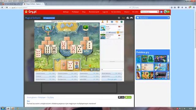 Magic Solitaire zakończony wygraną :) смотреть онлайн