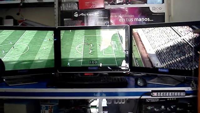 Fifa 11 en Triple Monitor con SLI de Nvidia GTS 450 (4800 * 900) смотреть онлайн