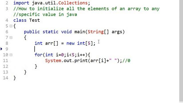 How to initialize all the elements of an array to any specific value in java | Arrays.fill() method смотреть онлайн