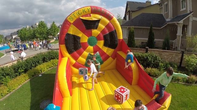 Аттракцион "Надувной дартс". Аренда аттракционов от WWW.JPRENT.RU смотреть онлайн