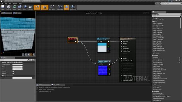 Material - Texture Coordinate In Unreal Engine 4.