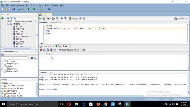 oracle instr function смотреть онлайн