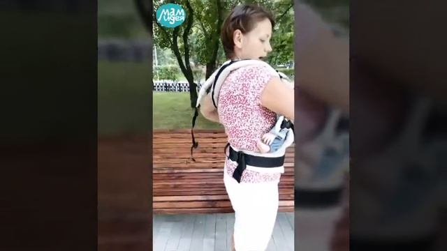 Эргономичный рюкзак Manduca. Как носить лямки крест-накрест смотреть онлайн