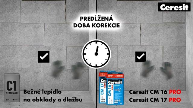 Predĺžená Doba Korekcie | Ceresit CM 16 PRO & Ceresit CM 17 PRO