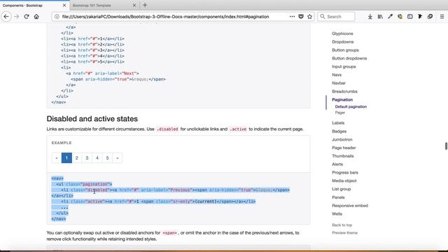 Bootstrap 3.3.7 in Arabic #27 Pagination смотреть онлайн