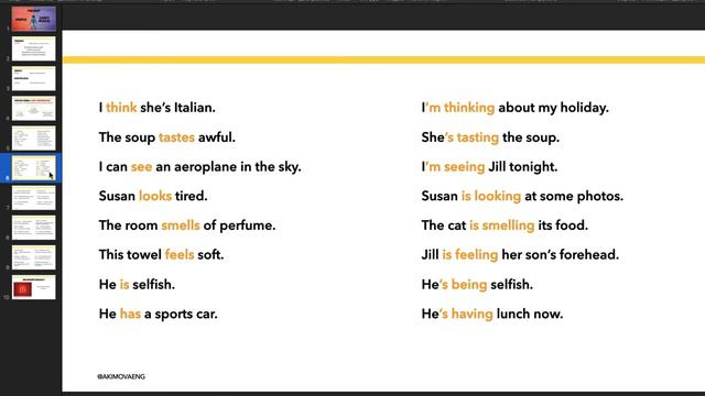 Stative verbs в английском смотреть онлайн