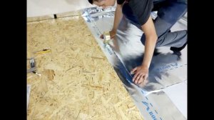 Деревянный пол. Полы из OSB.  Укладка плит (часть 1).