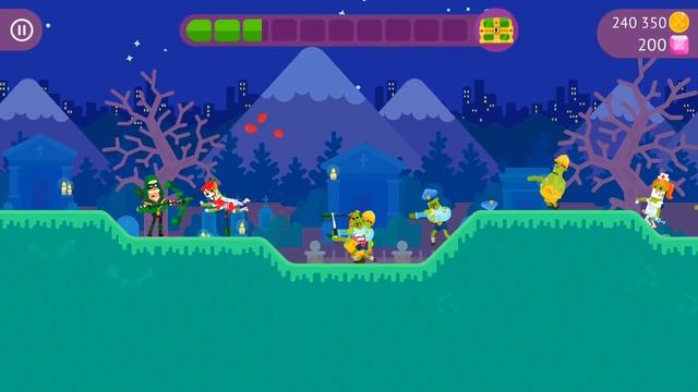 ЛУЧНИК против ЗОМБИ в новом обновлении мобильной игры на андроид Бовмастерс Bowmasters смотреть онлайн