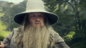 Первая встреча Гэндальфа и Бильбо Бэггинс.