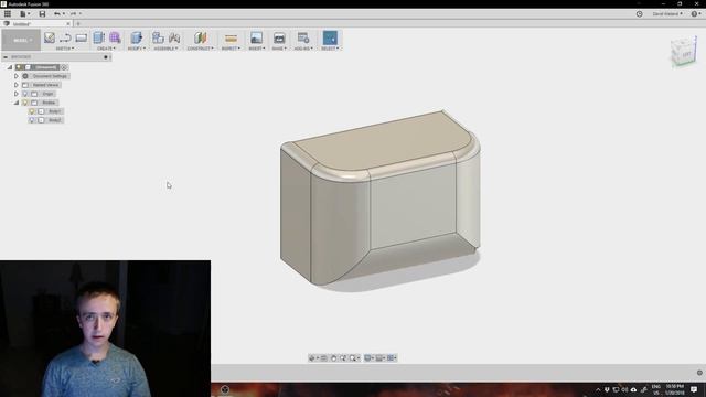 4. Modifying Bodies - Fusion 360 Tutorial смотреть онлайн
