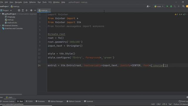 Adding style to the input text using ttk Entry widget Python Tkinter смотреть онлайн
