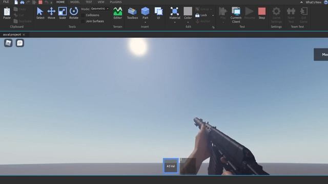 Hyper realistic guns 2 Roblox mw2019 import AS VAL showcase ( Als edited Fe Gun Kit Viewmodel v2) смотреть онлайн