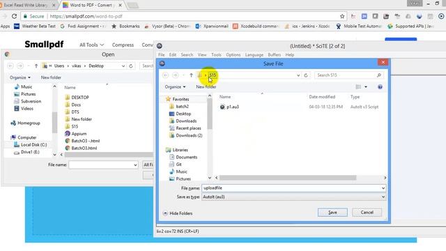 AutoIT tutorial 9 Upload File Dialog Automation смотреть онлайн