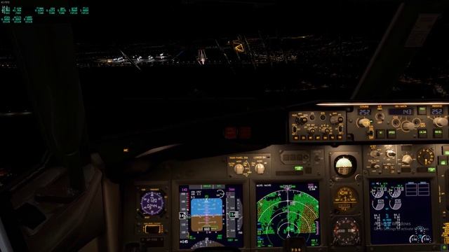 XP12 Boeing 737-800 rainy night landing at John Paul II International Airport Kraków-Balice смотреть онлайн