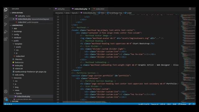 laravel 8 - Create My Landing Page #1 смотреть онлайн