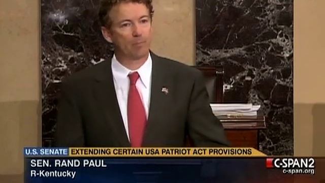 Rand Paul's Epic Speech Against The Patriot Act смотреть онлайн