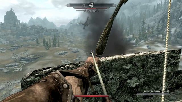 Dragon fight TES V skyrim смотреть онлайн
