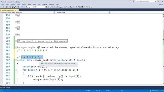 Sheet02 Q8 use stack to remove duplicates from a sorted array смотреть онлайн