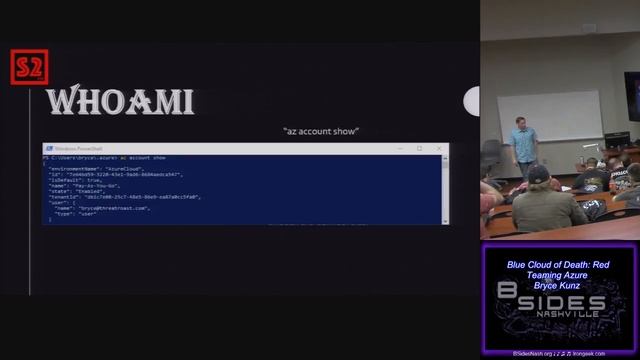 BSides Nashville 2018 Red 00 Blue Cloud of Death Red Teaming Azure Bryce Kunz смотреть онлайн