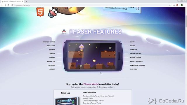 1. Введение в курс. Создание HTML5 игр с помощь Phaser 3 и JavaScript смотреть онлайн