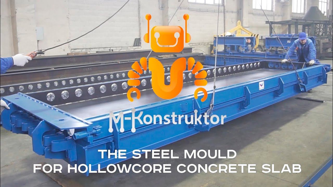 Steel moulds for hollowcore concrete slab смотреть онлайн
