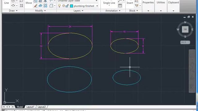 AutoCAD 2011 - 07 Çizim Komutları: 03 Elips Oluşturmak смотреть онлайн