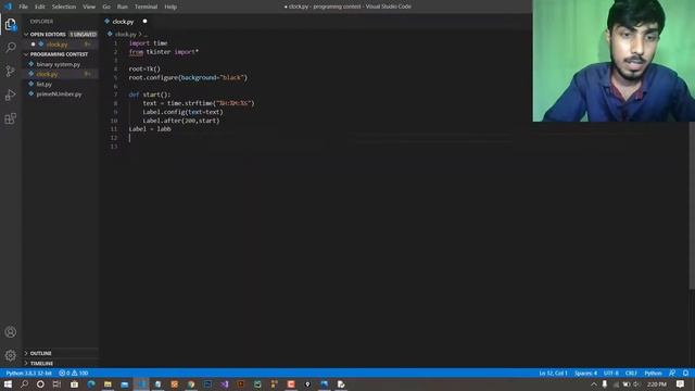 How to Make Digital clock in python Program Bangla | Digital clock Project смотреть онлайн