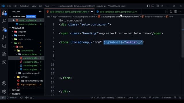 Autcomplete in angular | ng-select смотреть онлайн