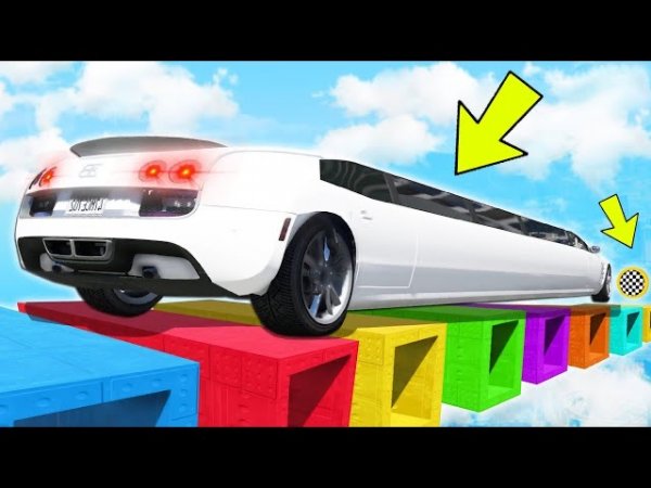 КАК ДАЛЕКО СМОЖЕТ ДЛИННАЯ ТАЧКА ПРОЕХАТЬ ПО ДЫРЯВЫМ БЛОКАМ В ГТА 5? ЭКСПЕРИМЕНТЫ В GTA 5 ONLINE